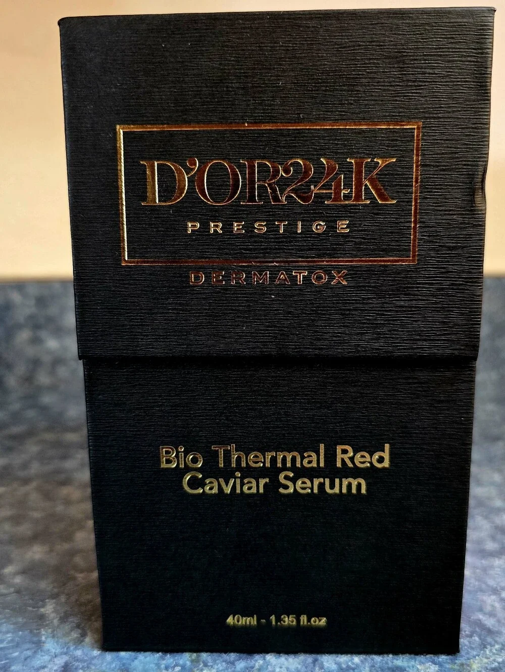 D'OR24K Prestige Bio Thermal Red Caviar Serum - Black Package with GOLD letters